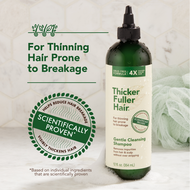 Gentle Cleansing Shampoo Thicker Fuller Hair